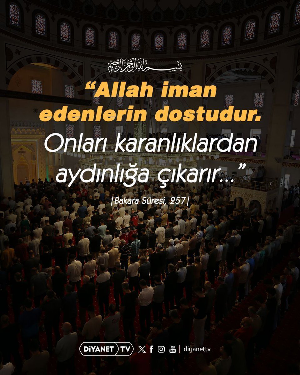 mehmedsema's tweet photo. #BugüneBirAyetBırak🥀

❝Allah iman edenlerin dostudur. Onları karanlıklardan aydınlığa çıkarır...❞

[Bakara Sûresi, 257] https://t.co/JL9DwzTmAk