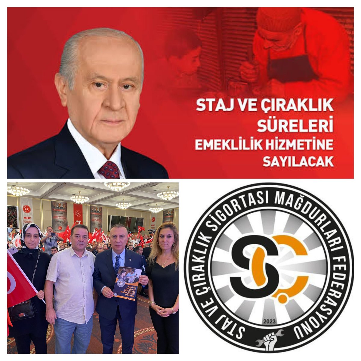 Mürüvvet Başsoy (@muruvvetbassoy) on Twitter photo StajÇıraklık sigortası Mağdurların Tek talebimiz;çocuk yaşta yapılan sigortalarımızın emeklilik başlangıç sayılmasıdır.
Verilen sözler unutulmamalı,emeğin ve alın terinin hakkına sahip çıkmasıdır.‼️
<a href="/dbdevletbahceli/">Devlet Bahçeli</a>
Habere Bak
#TürkiyedeStajÇıraklıkSigortasıBaşlangıçSayılmıyor StajÇıraklık sigortası Mağdurların Tek talebimiz;çocuk yaşta yapılan sigortalarımızın emeklilik başlangıç sayılmasıdır.
Verilen sözler unutulmamalı,emeğin ve alın terinin hakkına sahip çıkmasıdır.‼️
<a href="/dbdevletbahceli/">Devlet Bahçeli</a>
Habere Bak
#TürkiyedeStajÇıraklıkSigortasıBaşlangıçSayılmıyor
