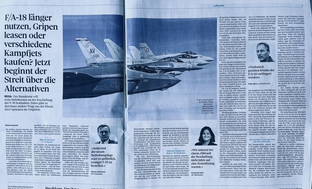 An #Realität vorbei:
Andere Länder rüsten sich - Schweiz diskutiert bünzlig, als ob es akademische Frage wäre. Dabei müssten wir uns rasch auf möglichen Krieg vorbereiten! Vorschläge der #Linken🇨🇭 verzögern nur alles. Wann kommt endlich #Arena <a href="/SRF/">SRF</a> zur #Sicherheitslage?
<a href="/Tamedia/">Tamedia</a>