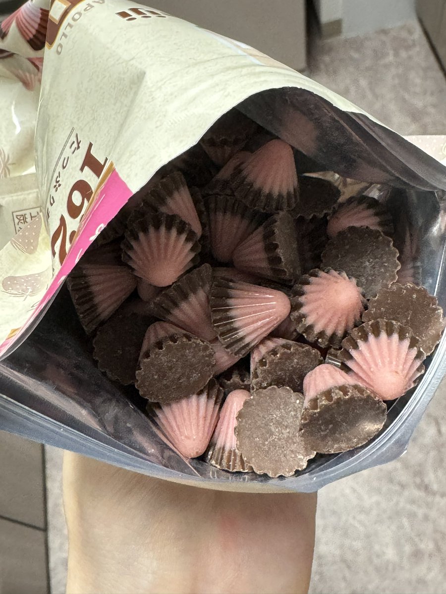 アポロの大容量パックを貪らないと、月曜からの労働を迎えられない身体になってしまった………162粒の幸せを噛み締める…😖🍓