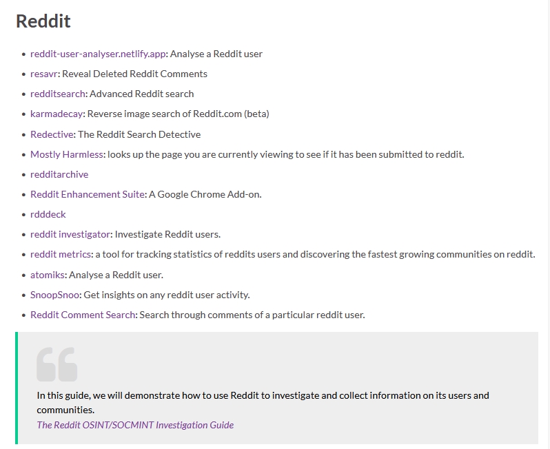 onlineosint's tweet image. Reddit OSINT resources and comprehensive investigation guide

#osint #reddit #socmint #search