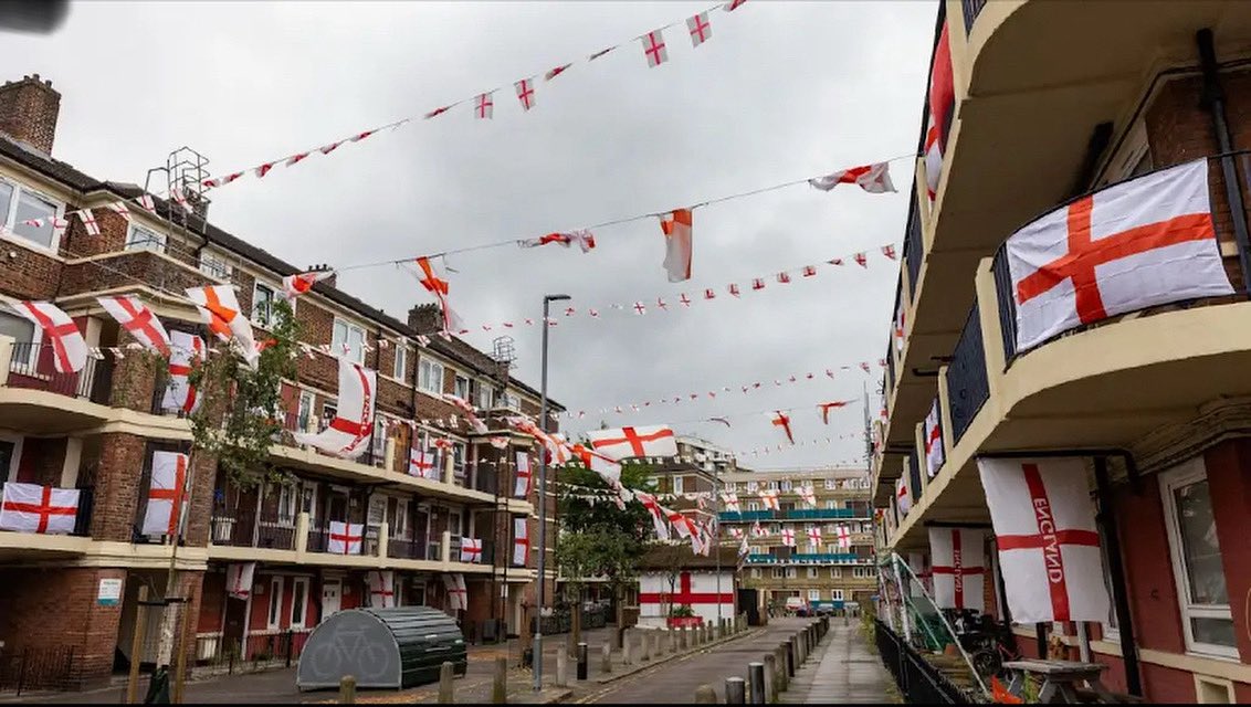 In the times of the Black Death, the  sufferers houses were marked with a red cross.

Today, the same applies, but this time, it's marking out those inflicted with a different plague.