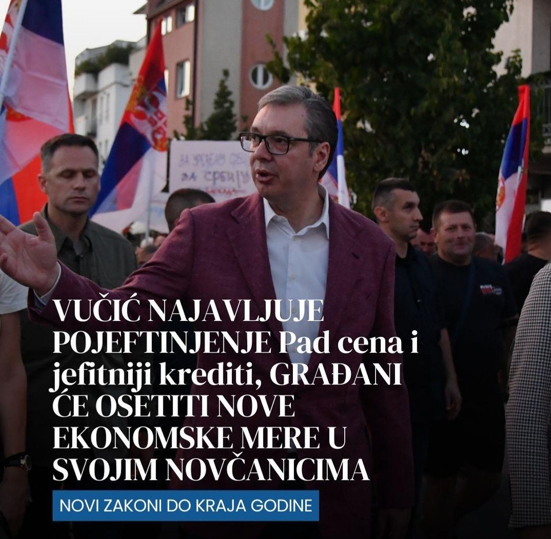 🐺 Оља 🐺 (@srbijo_majko) on Twitter photo Одлично!!!
Исто то урадити и са грађевинском мафијом и снизити цену квадрата <a href="/avucic/">Александар Вучић</a>!!!
Са платом од 100.000 дин нико не може подићи стамбени кредит од 100.000€ за станчић од око 40 квадрата. Одлично!!!
Исто то урадити и са грађевинском мафијом и снизити цену квадрата <a href="/avucic/">Александар Вучић</a>!!!
Са платом од 100.000 дин нико не може подићи стамбени кредит од 100.000€ за станчић од око 40 квадрата.