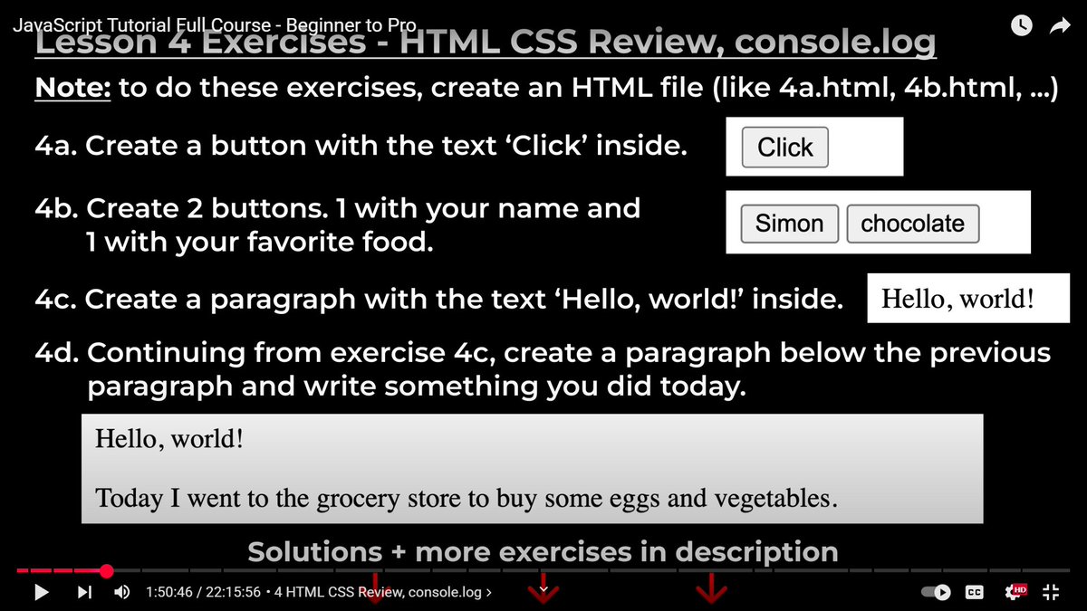 bhaaricoder's tweet image. #100DaysOfCode( day 4) i started 4 days ago but i came up with this course today so watched it and solved it and more 96 days to go to be good at webdev