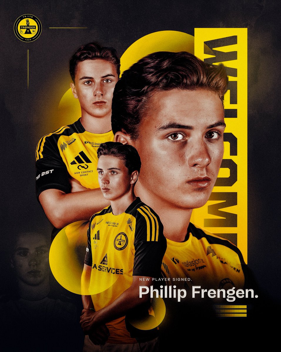 Velkommen til 𝑻𝑹𝑳𝒀𝑵𝑺𝑹, Phillip 🟡⚫️

Trønder-Lyn har signert 15 år gamle Phillip Sakeus Frengen Øye ifra Melhus IL

#trlynsr2025 #PF14
