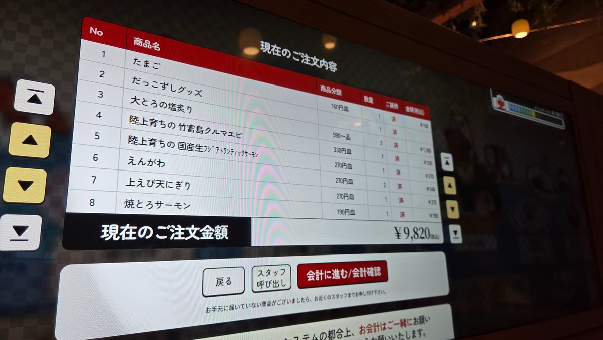 いつものスシロー27皿の金額じゃねぇな