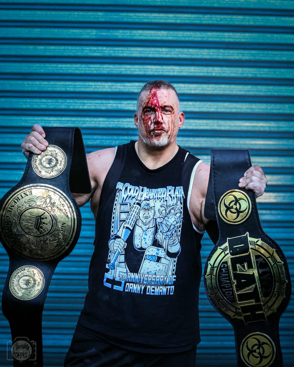 #ANDNEW 

Australasian Double Crown 
Deathmatch Champion 

“THE COLD HEARTED PLAYA” 
DANNY DEMANTO 

TIME TO BRING THESE TITLES ALL AROUND THE FUCKIN WORLD! 🌎 

📸 - <a href="/deathmatchready/">🌻 dell 🌻</a>