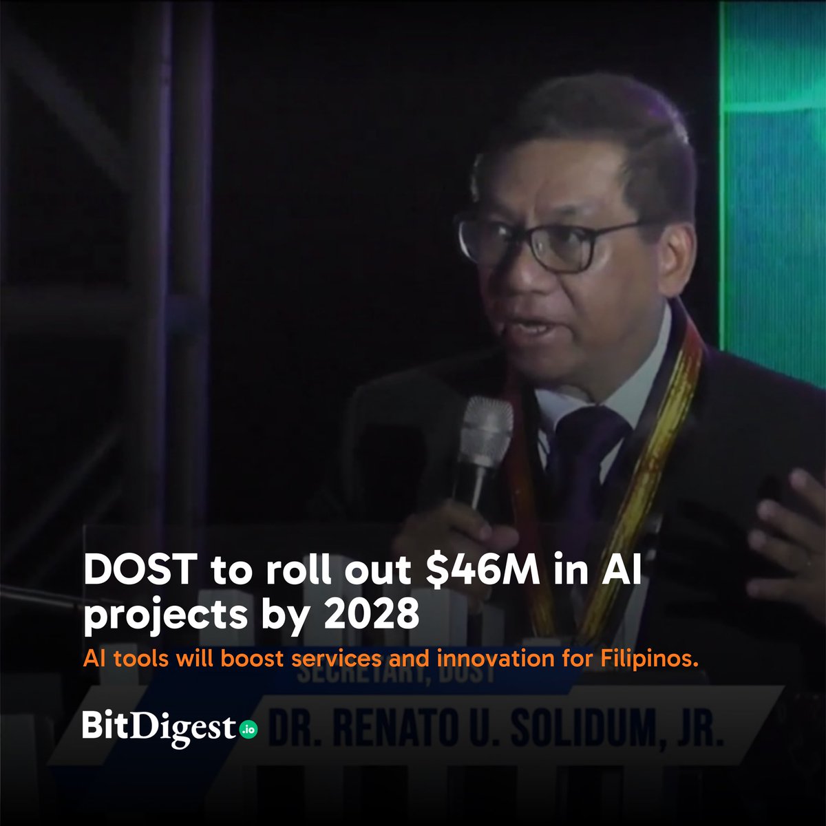 DOST to roll out $46M in AI projects by 2028

The agency is set to invest $46M (₱2.6B) in AI, launching tools like JuanaKnow, Talino.AI, and SmartGrid.AI to improve services and support innovators.