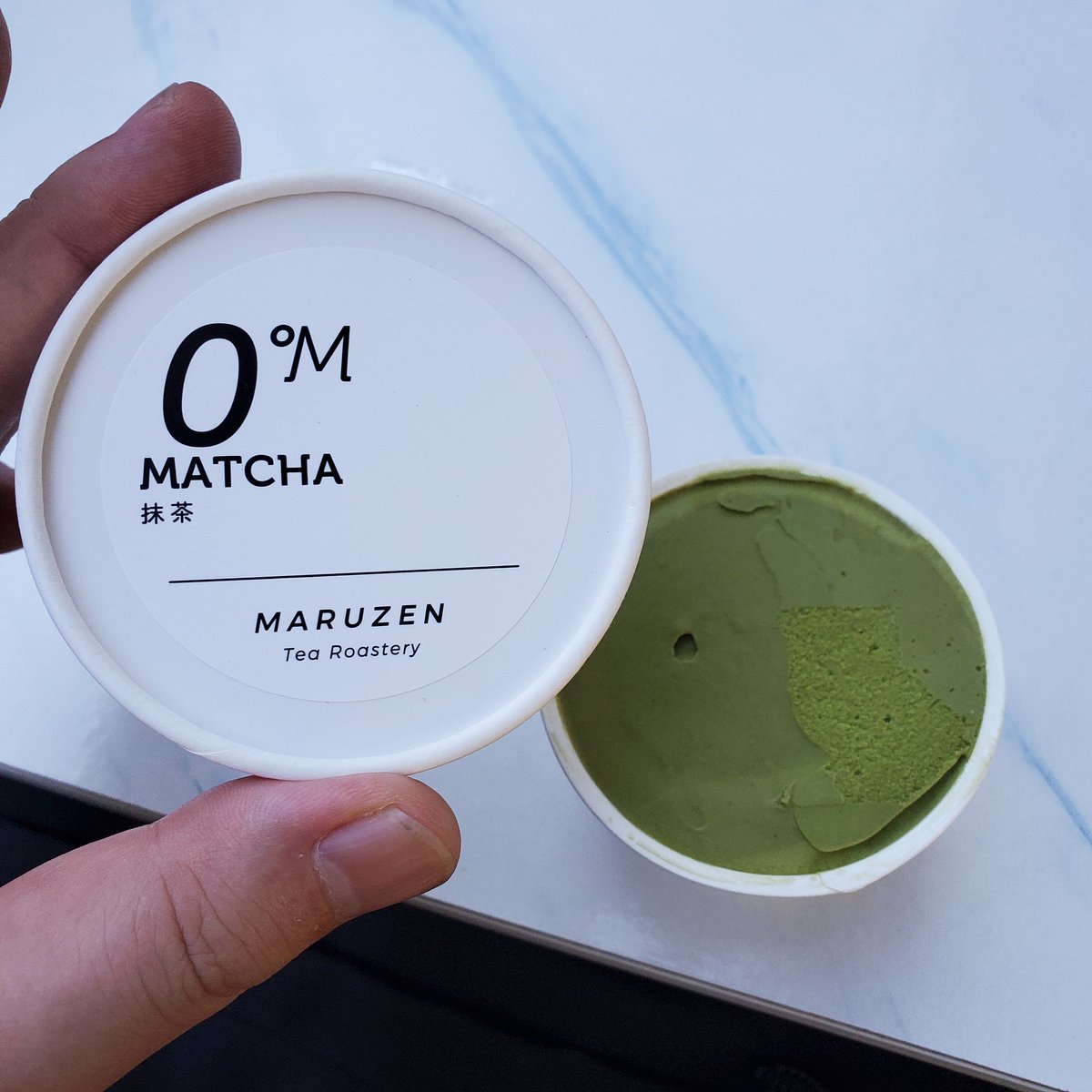 今日は暑い中頑張ったのでご褒美アイス🍵