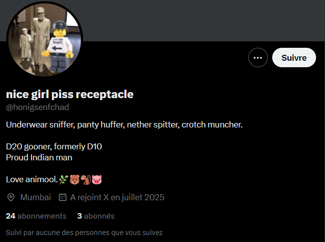 ZVRIIIrd's tweet image. Your least proud indian street shitter paj€€t.

#Indian #indialove #pajeets #StreetShiter #Hindus #HINDUTVA #indialove