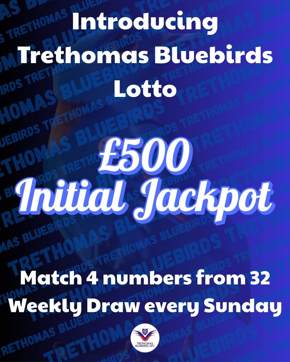 💙Draw Tonight at 7pm💙
It’s not too late to enter via the link below:
trethomasbluebirdsafc.clubforce.com/products/lotto…