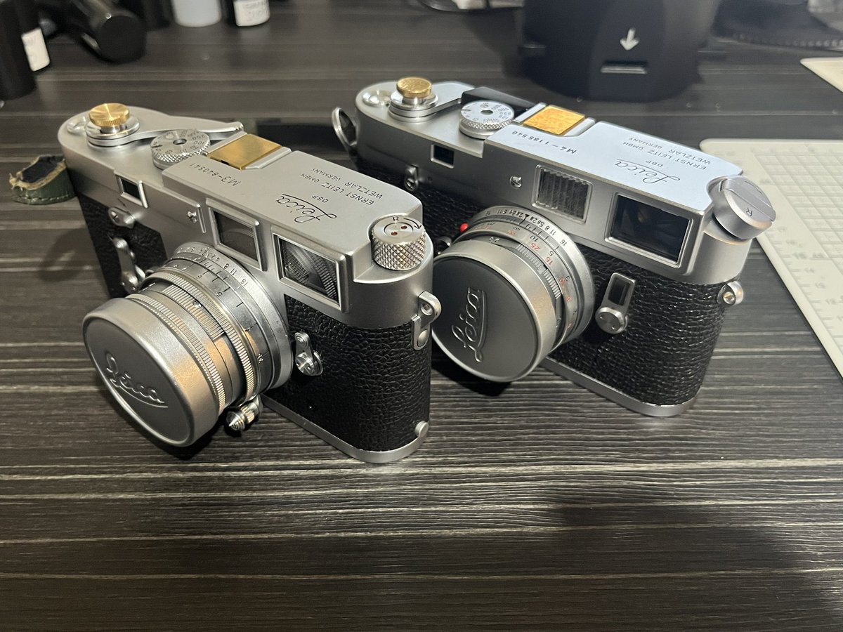 Leica M4と新しく仲間入りしたM3

#leica