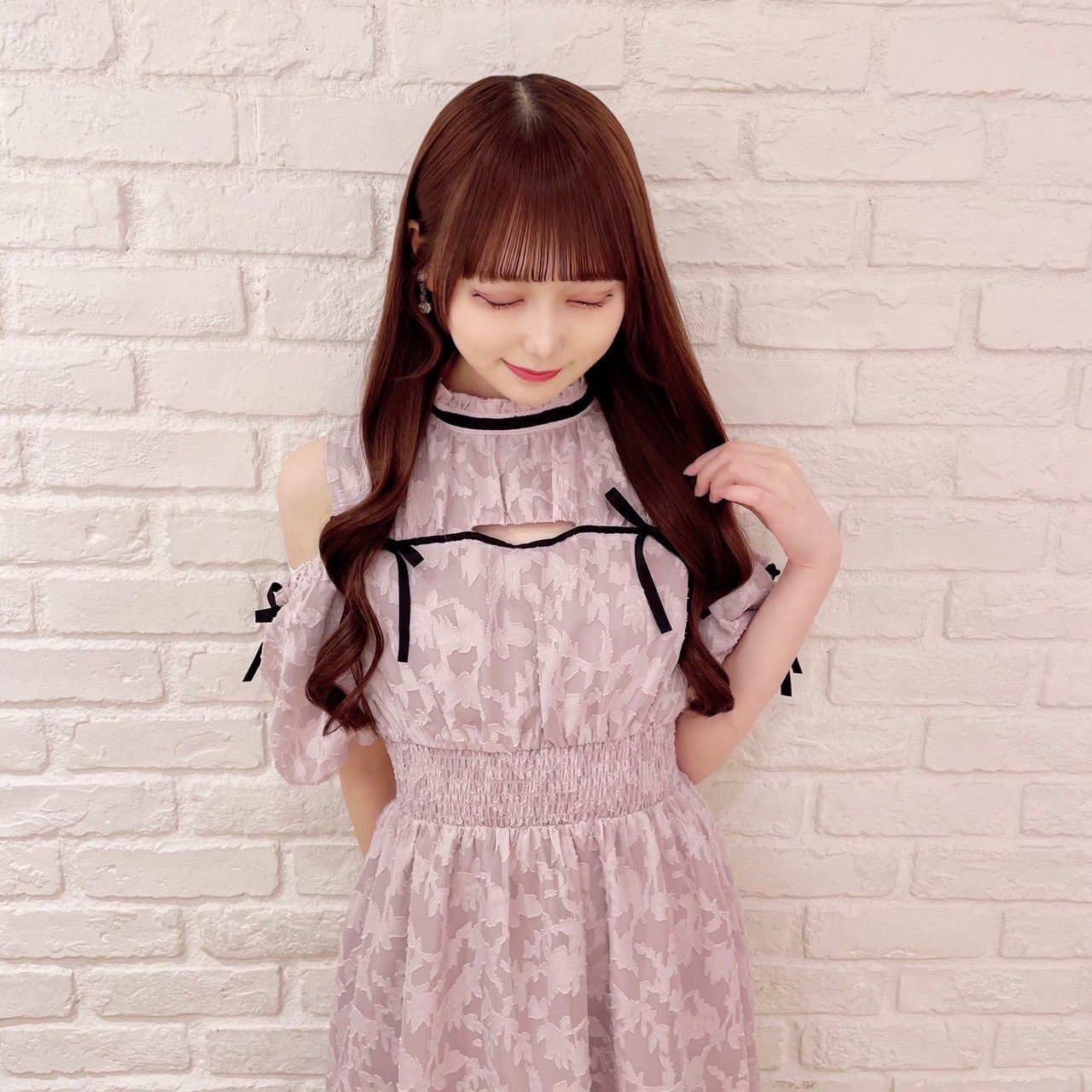 【RIBONページ】ワンちゃんズ大集合☆ ラインリブワンピース(S ネイビー): ワンピース/チュニック