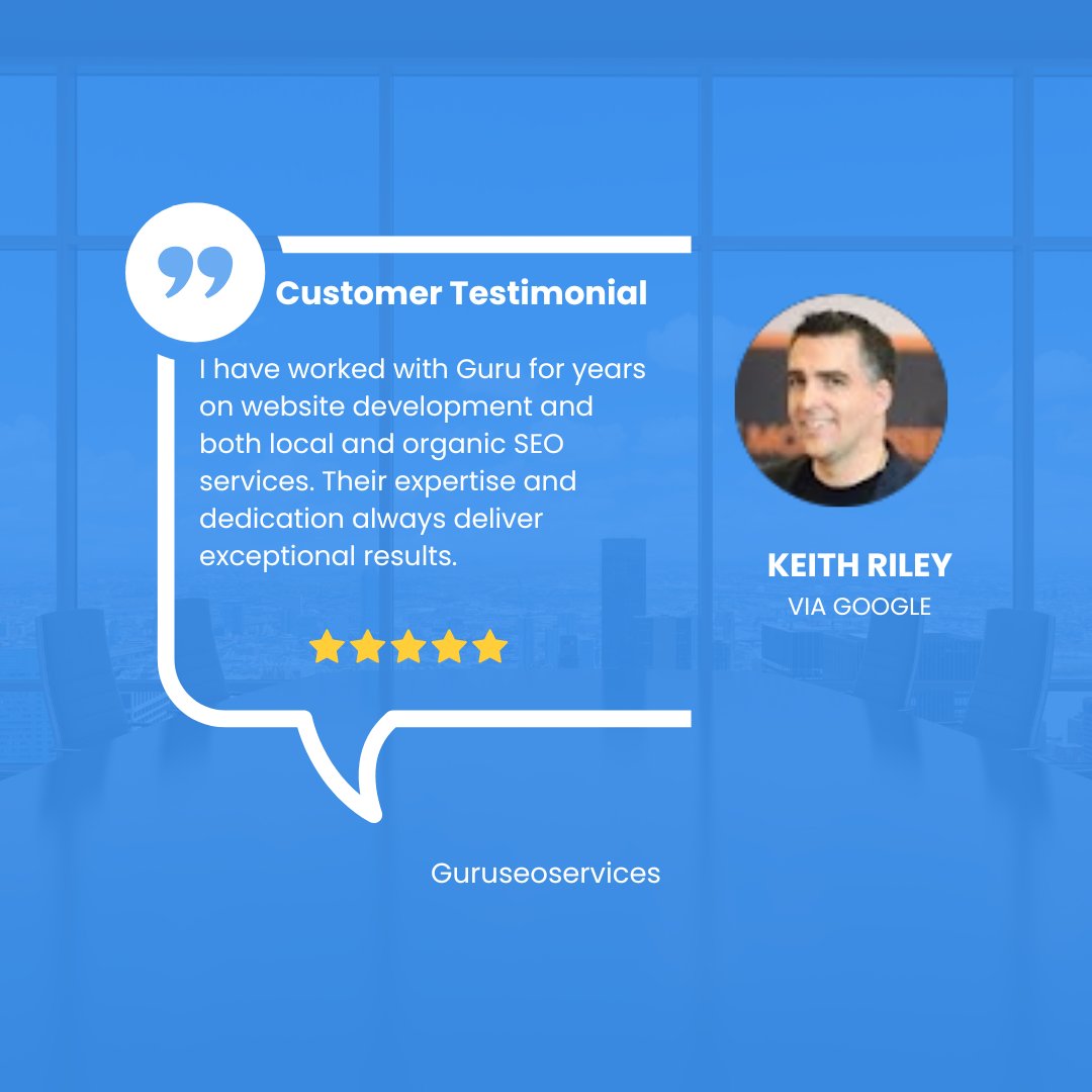 "I have worked with Guru for years on website development and both local and organic SEO services. Their expertise and dedication always deliver exceptional results." – Keith Riley

Ready to grow your online presence? Let’s build something great together!