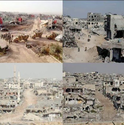 ¿Gaza? ❌

No. Jazira, Shirnax, Nusaybin, Afrin, Serekaniya.

Ciudades kurdas arrasadas por la Turquía de Erdogan, con masacres y desplazamientos.
Pero como no hay judíos, no hay noticias ni fallos ni portadas.