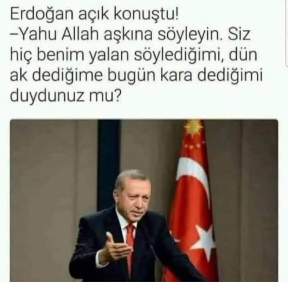 Reyiz yalan söylemez.
Dublörü söylemiştir

Haaaa haaaa haaaaaa