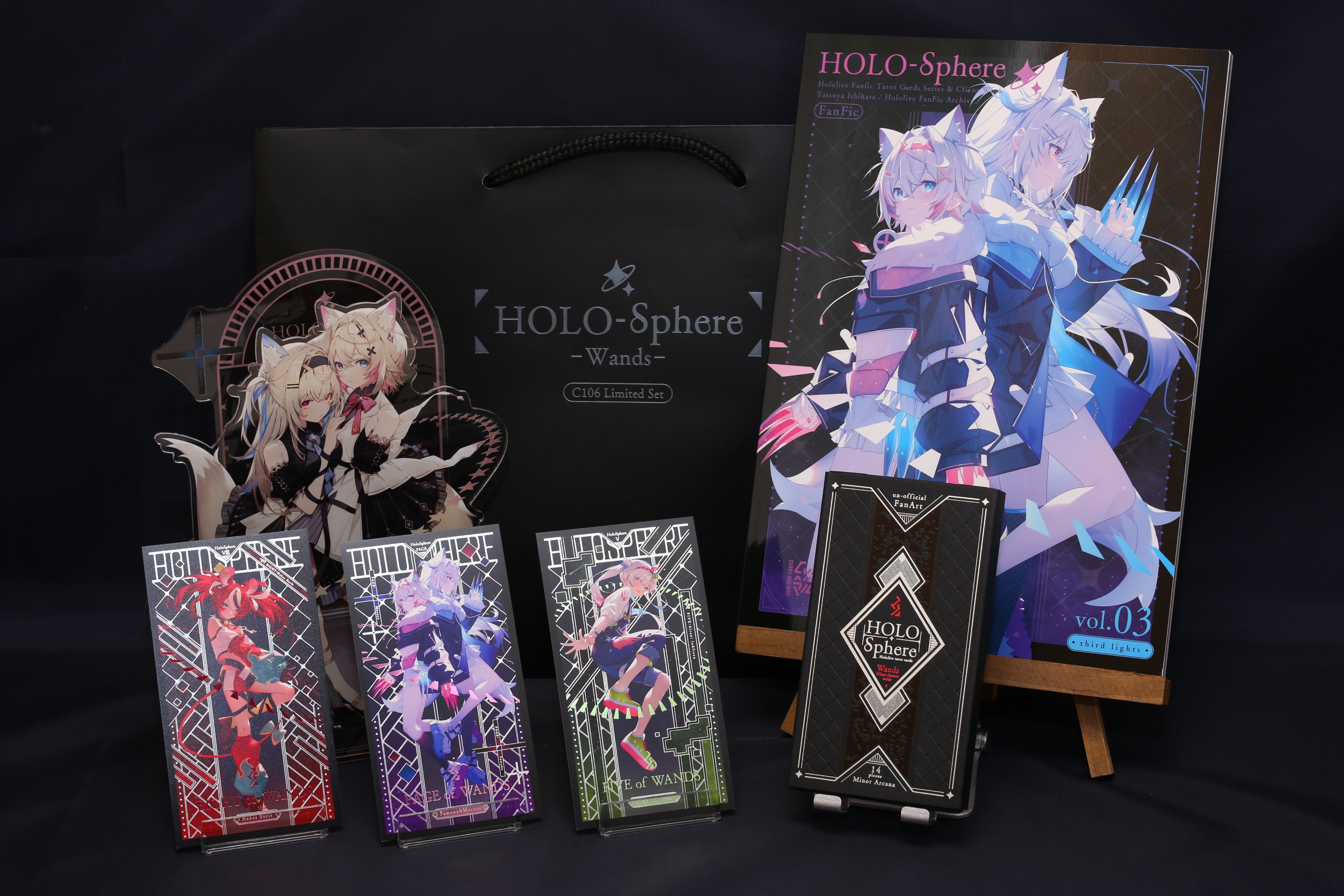 C106 HOLO-SPHERE 箔押しタロットカード 小アルカナ 14枚セット C106 HOLO-SPHERE 箔押しタロットカード 小アルカナ 14枚セット