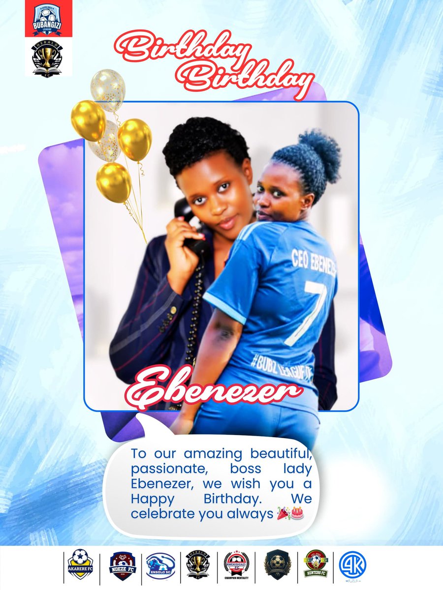 Biggest fan
Biggest player 
Our league loves you so much 
Enjoy this day to the fullest Ebenezer

Happy birthday 🎉 🎈 Ebenezer
#BubzLeagueSnIII