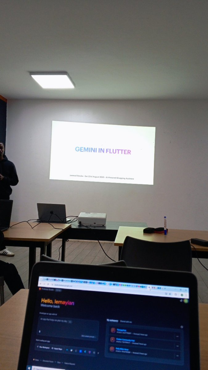 Kylib_ (@mayiani_) on Twitter photo Grateful to have been part of Build with AI by <a href="/firebasekenya/">Firebase Kenya ๐ฐ๐ช</a>
From building web apps in Firebase Studio to AI agents in flutter powered by Gemini. Walked away inspired to keep building the future ๐ Grateful to have been part of Build with AI by <a href="/firebasekenya/">Firebase Kenya ๐ฐ๐ช</a>
From building web apps in Firebase Studio to AI agents in flutter powered by Gemini. Walked away inspired to keep building the future ๐
