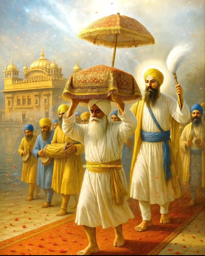 On the sacred occasion of the first Prakash Purab of Sri Guru Granth Sahib Ji, I bow down in reverence to the Eternal Guru. 
Sri Guru Granth Sahib is not just scripture, but living wisdom.
May this sacred occasion inspire us all to uphold the values of equality, service, and