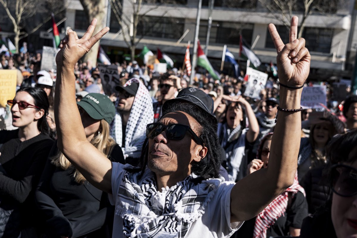 100,000-150,000 in Melbourne 🇵🇸