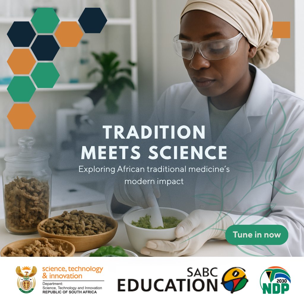 Join Civic Education to explore African traditional medicine with Prof. Motlalepule Matsabisa and Dr.Aunk Tshabalala. Learn how science is validatingindigenous remedies.Tune in now: omny.fm/shows/dstiseas…

 #DSTIDiscover #SABCEDUCATION