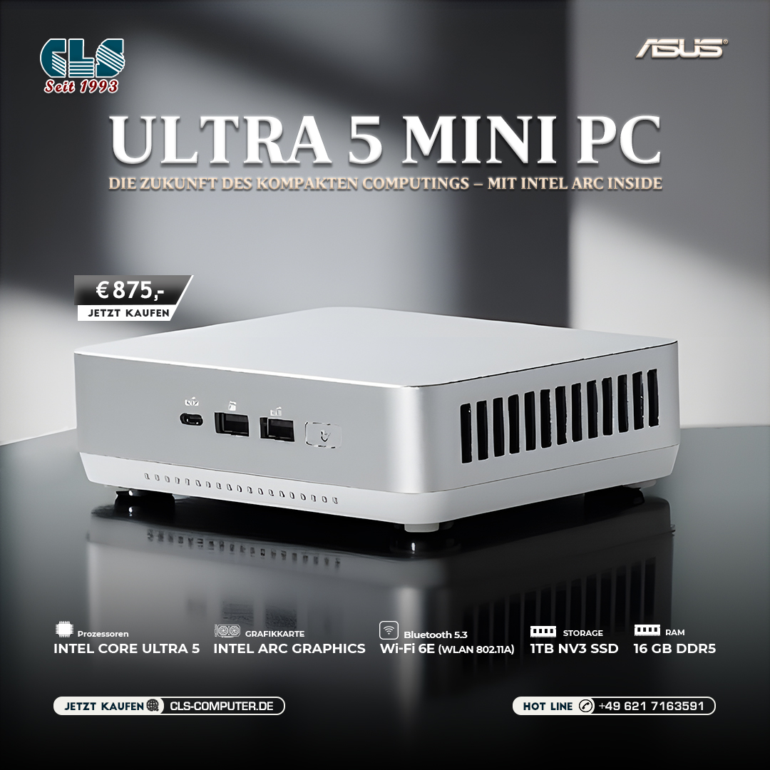 cls_computer's tweet image. 🔊 Entdecken Sie die Zukunft des kompakten Computings mit dem ASUS (NUC 14 Pro+) Mini PC. Inklusive 3 Jahre Garantie und lebenslangem Support.
🛒 Versandbereit: cls-computer.de/mini-pc-intel-…
#CompactComputing #TechTrend #minipc #asus #PowerfulPC