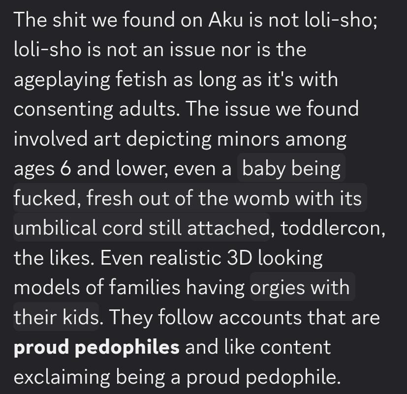 Wol_Listener's tweet photo. Today 2am I received a message from @MoltenLalaura warning me about aku, the original warning from @Shleepy_Sheepy was watered down so much from the original and was factually wrong in so many ways that I absolutely was against it
This caused sekiki to threaten to report me 1/4 https://t.co/KGDIF4RUJW