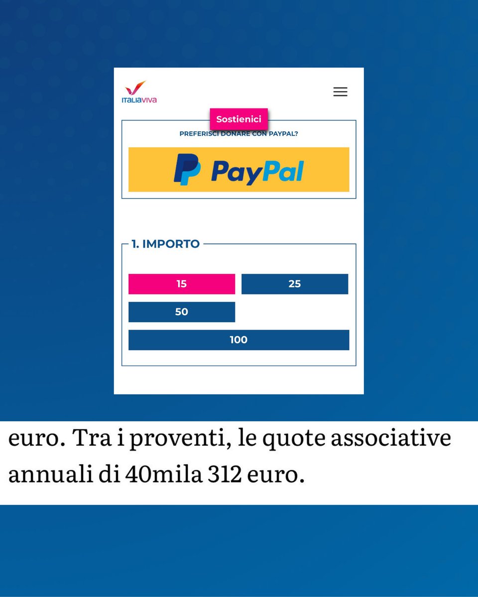 Rifiutando con la solita arroganza il nostro pacato invito a ripensare la scelta suicida dell’anno scorso, oggi su La Stampa <a href="/raffaellapaita/">Raffaella Paita</a> - un’iscritta di <a href="/ItaliaViva/">Italia Viva</a> - definisce il nostro partito “un gruppo di amici” di <a href="/marattin/">Luigi Marattin</a>.

Dagli ultimi bilanci pubblicati, Italia Viva