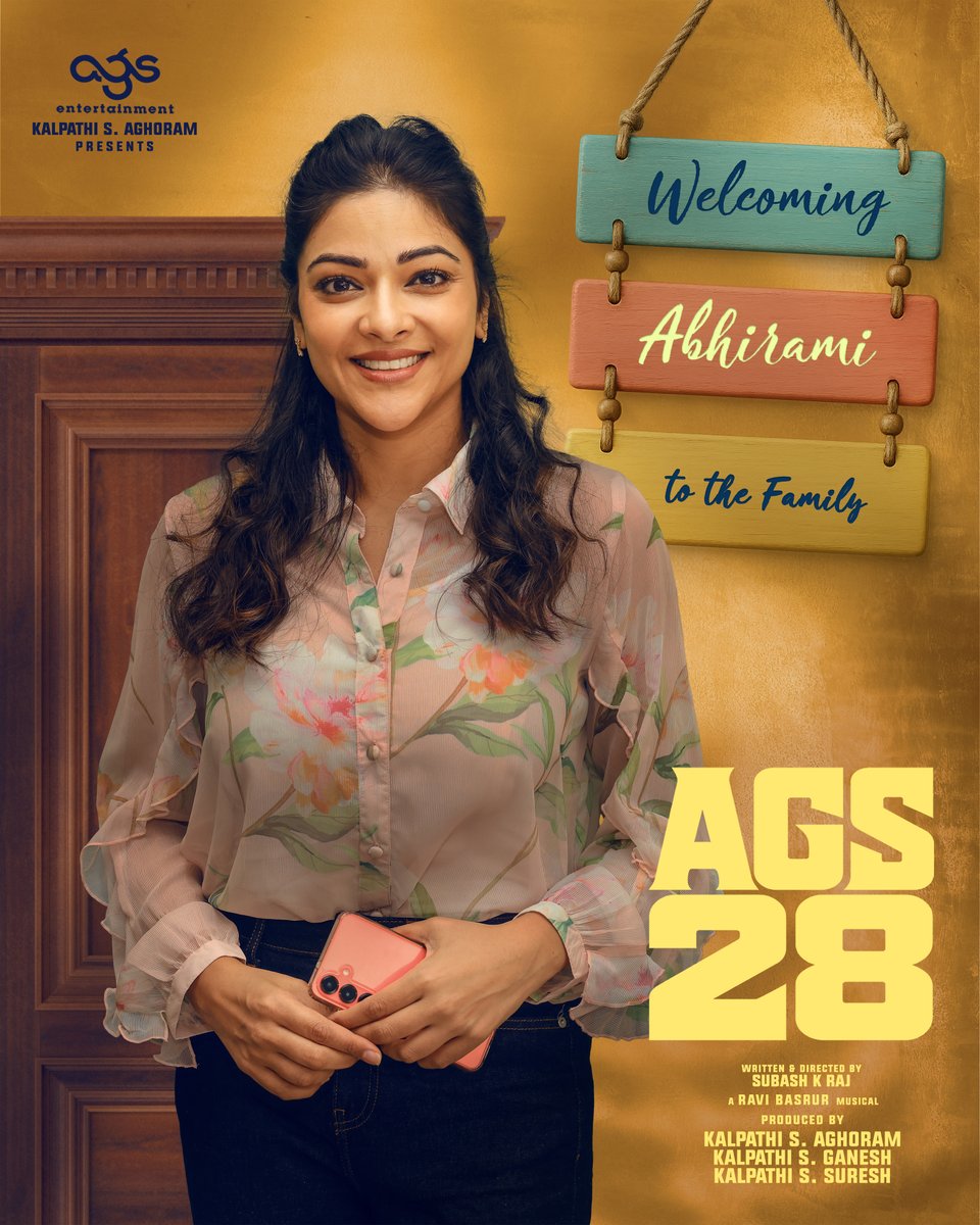 onlynikil's tweet image. Welcoming the versatile @abhiramiact and Multi-Talented @preitymukundan to the #AGS28 family♥️

@Ags_production #KalpathiSAghoram #KalpathiSGanesh #KalpathiSSuresh @archanakalpathi @aishkalpathi 

'ACTION KING' @akarjunofficial @subashraj1197 @venkat_manickam