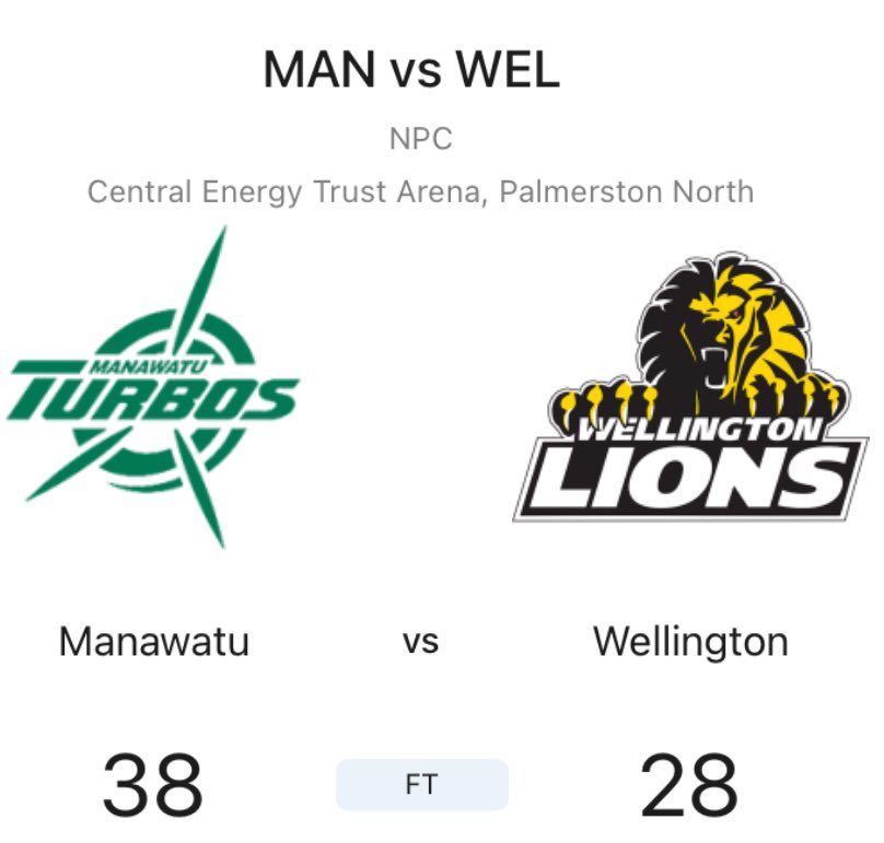 📝 <a href="/SportNationNZ/">Sport Nation NZ</a> 

Please be advised that <a href="/stafnz/">Mark Stafford</a> will be unavailable for work tomorrow as he’s still coming to terms with his Turbos mauling the Lions this afternoon.

We’ve prescribed rest, hydration, and a replay on loop.

Ngā mihi
His other team 😜

<a href="/BunningsNPC/">Bunnings NPC</a> #FinzUp 🦈