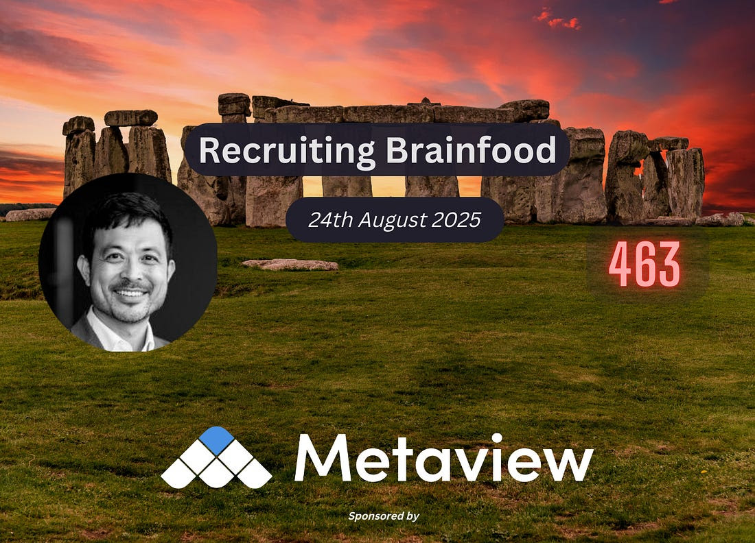 HungLee's tweet image. Recruiting Brainfood - Issue 463
recruitingbrainfood.substack.com/p/recruiting-b…
Thomas Otter on RecTech landscape, Diary of the End Days of the Recruiter, Voice AI interviewer outperforming Human equivalent, the Golem & Pygmalion effect and the lack of ROI from GenAI...