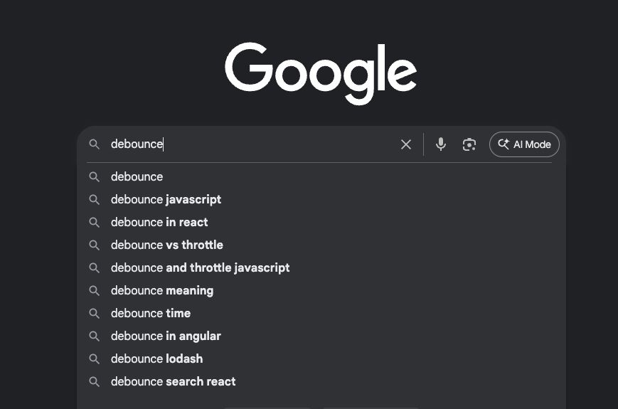 How Google Search Can Be Optimized with the Debounce Technique in JavaScript.

Let's dive in...