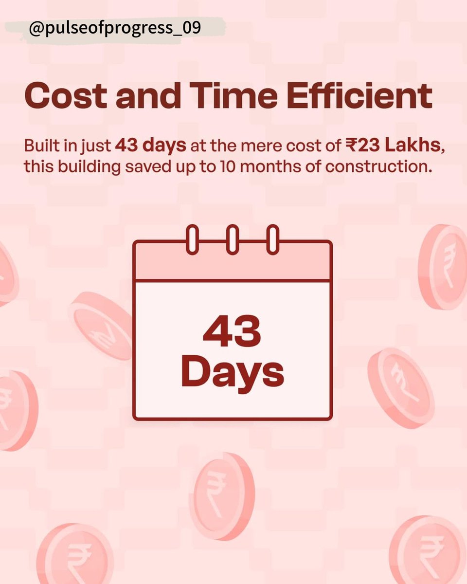 InfraVators's tweet photo. Building the future of postal services with technology and creativity! 💡 India’s 3D-printed post office is a milestone in industry &amp; innovation. ✨ #PulseOfProgress #SDG9 #sustainblegrowth #sustainableliving #innovation #industryinnovation #pulseofprogress_09 #infrastructure https://t.co/mdun8kdVfo