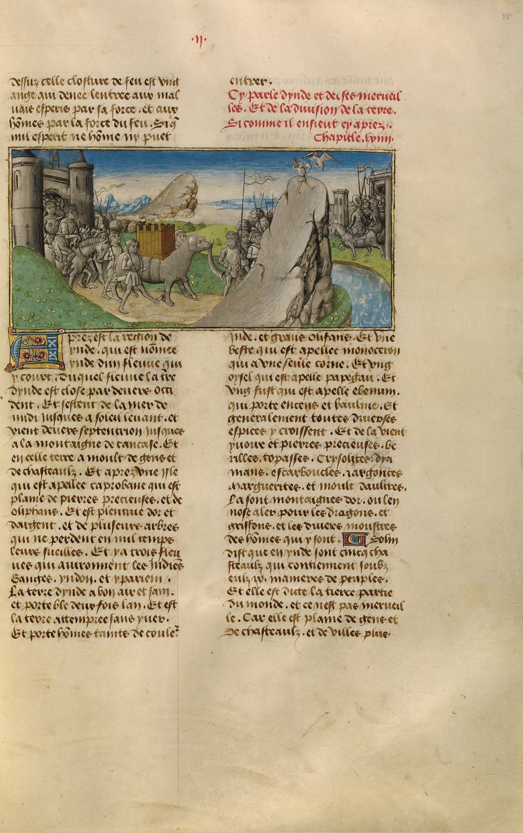 "The Land of India" in Vincent of Beauvais’s Mirror of History
France, 1475