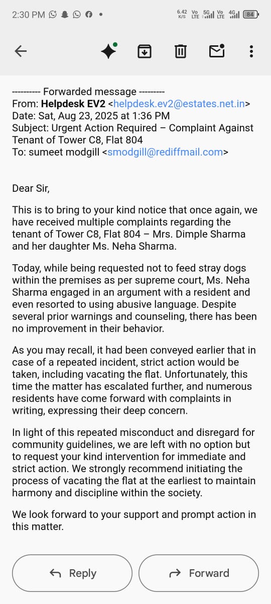 dushyants24's tweet photo. @SHObisrakh @noidapolice 
कल से 112 और चेरी काउंटी चौकी में लिखित में शिकायत दर्ज कराने पर भी कोई कार्यवाही नही हुई और मुझे और मेरे परिवार को झूठे मामले में फसाने की धमकी दी जा रही.कृपया उचित कार्यवाही करें और  ताकि और कोई अप्रिय घटना ना हो @Uppolice @CP_Noida @DCPCentralNoida https://t.co/afDN9CM8Ez