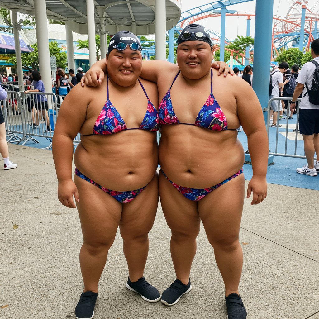 花柄ビキニがかわいいネ！😚