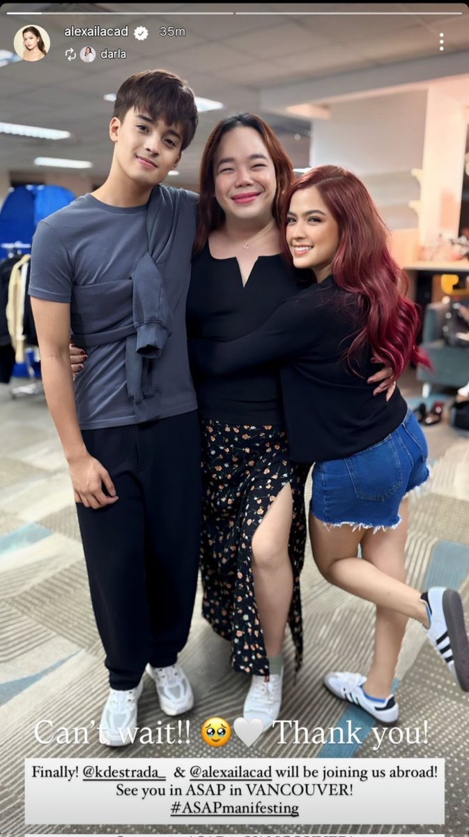 Krizma (@krizmaken27) on Twitter photo I’m so happy for my mains :)
KDLEX BOUND FOR ASAPVancouver
#AlexaIlacad I #KDEstrada
<a href="/alexailacad/">Alexa Ilacad ☾</a> | <a href="/kdestrada_/">kyle daiñel estrada</a>
#KdLex #KDLEXSweethearts I’m so happy for my mains :)
KDLEX BOUND FOR ASAPVancouver
#AlexaIlacad I #KDEstrada
<a href="/alexailacad/">Alexa Ilacad ☾</a> | <a href="/kdestrada_/">kyle daiñel estrada</a>
#KdLex #KDLEXSweethearts