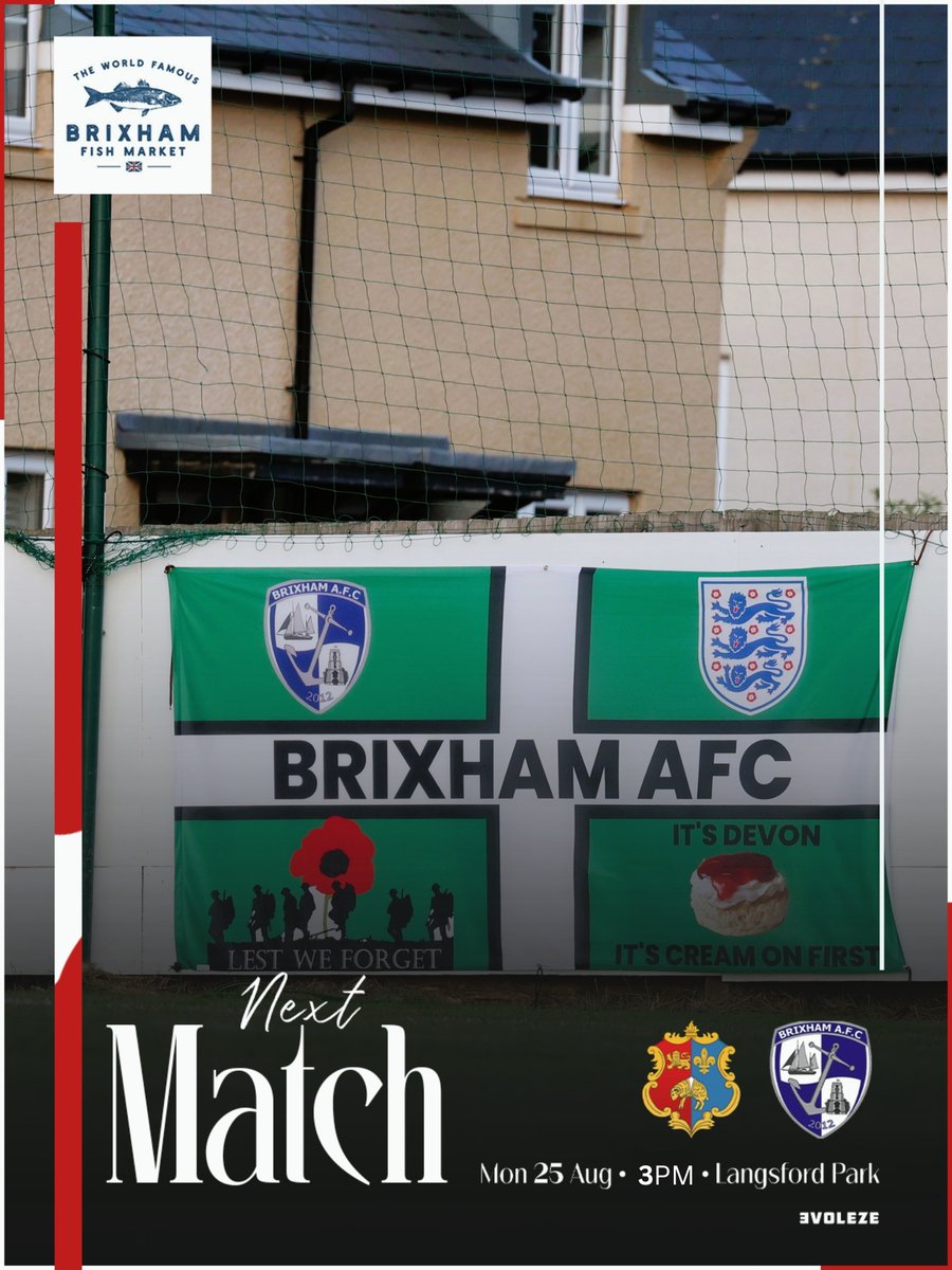 Brixham AFC (@brixhamafc) on Twitter photo Its a Bank Holiday trip to <a href="/tafclambs/">Tavistock AFC</a> tomorrow.
Kick Off is 3PM
<a href="/moreseafood/">More Seafood ltd</a>
<a href="/PumpTechLtd/">Pump Technology</a>
@fptindustrial
<a href="/BrixhamCasuals/">Brixham Casuals</a>
<a href="/Brixhamfishmkt/">Brixham Fish Market</a>
<a href="/SouthernLeague1/">The Pitching In Southern Football League</a>
<a href="/swsportsnews/">South West Sports News</a>
@fishermensmission/devon
💙🤍💙🤍
BLUE ARMY
🐟🐟🐟 Its a Bank Holiday trip to <a href="/tafclambs/">Tavistock AFC</a> tomorrow.
Kick Off is 3PM
<a href="/moreseafood/">More Seafood ltd</a>
<a href="/PumpTechLtd/">Pump Technology</a>
@fptindustrial
<a href="/BrixhamCasuals/">Brixham Casuals</a>
<a href="/Brixhamfishmkt/">Brixham Fish Market</a>
<a href="/SouthernLeague1/">The Pitching In Southern Football League</a>
<a href="/swsportsnews/">South West Sports News</a>
@fishermensmission/devon
💙🤍💙🤍
BLUE ARMY
🐟🐟🐟