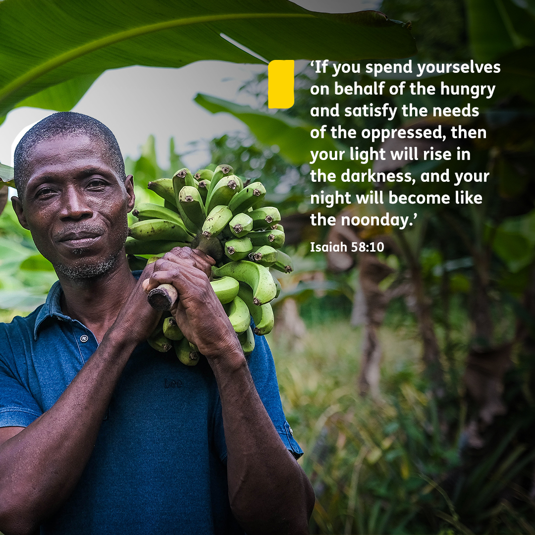 ‘If you spend yourselves on behalf of the hungry and satisfy the needs of the oppressed, then your light will rise in the darkness, and your night will become like the noonday.’ (Isaiah 58:10)

📷Thiombiano Dioyadibi Emmanuel Benjamin