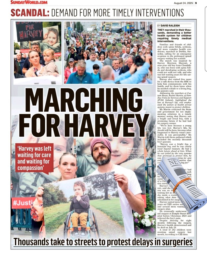 Marching for Harvey - David Raleigh 

"We`re here because a young life was lost. Harvey's life, he should still be here, because what happened to Harvey wasn't inev- itable. It was preventable, Ms Martin told those gathered which included the recently deceased boy's parents.