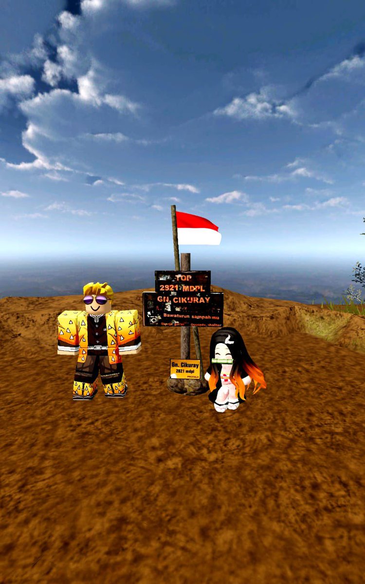 cimolaap's tweet photo. @roblox_fess nii ka aku cosplay sm temenku ehehhe https://t.co/wqlQXzPQ0g