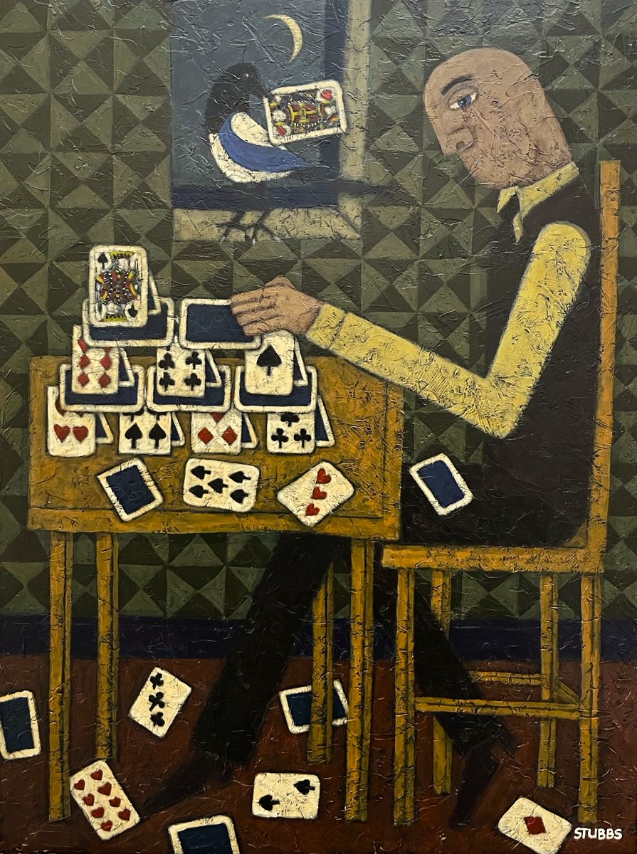 Recent painting:
'Rebuilding'
60cm x 45cm

#naiveart