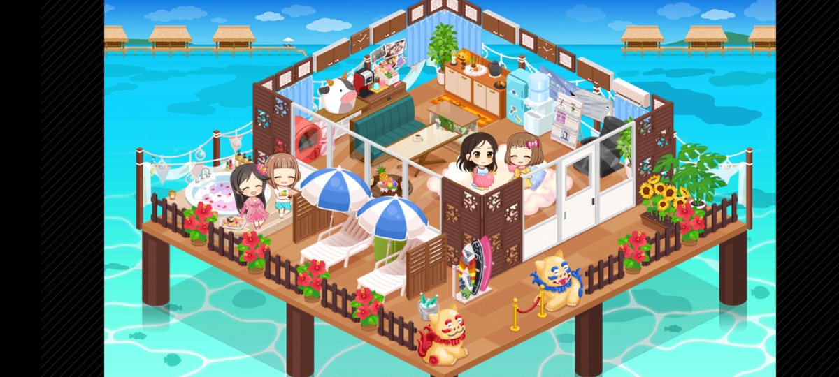 #フリルドスクエア の夏休み
#日曜日のフリスク #デレステルーム  #綾瀬穂乃香 #工藤忍 #桃井あずき #喜多見柚