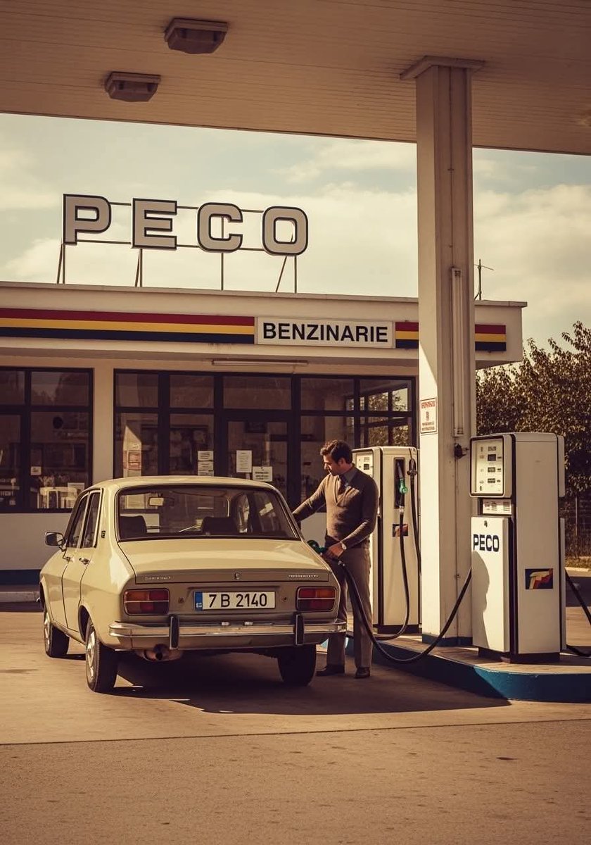 PaulMaior's tweet photo. Viață de Românaș :De ce românii încă spun "merg la PECO" deși brandul a dispărut de 35 de ani?
Când automobilul a început să devină prezent pe drumurile României, statul a simțit nevoia unei identități unice pentru locurile unde șoferii se aprovizionau cu combustibil. 

Așa a apărut în 1958 denumirea PECO - un brand care avea să marcheze patru decenii de istorie românească.

Numele nu vine de la "Petrol și Combustibili", cum cred majoritatea românilor, ci de la "Produse Etilate cu Cifra Octanică". Era acronimul întreprinderii de stat responsabile cu distribuția carburanților.

România avea o industrie petrolieră completă - de la extracție la distribuție. Sondele Rafirom scoteau petrolul din pământul românesc, Petrotrans îl transporta prin 1.800 kilometri de conducte către cele 10 rafinării, iar PECO se ocupa de distribuție.

Într-o perioadă în care Daciile, ARO-urile și camioanele umpleau drumurile, sigla PECO era un reper la fel de important ca indicatoarele rutiere. România avea peste 580 de benzinării PECO înainte de 1989.

Doar cei care au trăit acele vremuri știu cu adevărat ce însemna o benzinărie PECO. Nu era doar alimentare cu carburant - era un mic univers al drumului. Aici îți verificai presiunea în pneuri, completai uleiul, schimbai câteva vorbe cu angajatul care îți cunoștea mașina.

PECO-urile erau ingrijite exemplar - spații curate, reclame mari și colorate, multă lumină. În presă se făcea reclamă la produsele PECO, iar brandul era pe picior de egalitate cu Dacia sau Carpați.

Anii '80 au adus declinul. Raționalizarea carburantului a lovit dur în PECO. Mașinile circulau alternativ în funcție de numărul de înmatriculare - cu soț sau fără soț.

Te-ai întrebat vreodată de ce românii încă spun "merg la PECO" când vorbesc despre orice benzinărie? Pentru că PECO nu era doar un brand - era sinonim cu drumul, cu mobilitatea și cu libertatea pe patru roți.

După 1989, PECO a dispărut oficial. În 1996 s-a transformat în Compania Română de Petrol, apoi în Petrom. În 2004, OMV a cumpărat Petrom și a păstrat măcar două din cele trei culori ale logo-ului original.

Astăzi, numele a rămas atât de adânc imprimat în cultura noastră, încât chiar și tinerii care n-au apucat epoca folosesc termenul. Este o moștenire lingvistică transmisă prin generații.

PECO a fost primul brand românesc care a unit o țară întreagă în jurul unei experiențe comune: drumul și libertatea de a merge oriunde. Un brand care, deși a dispărut, continuă să trăiască în vorbirea românilor.