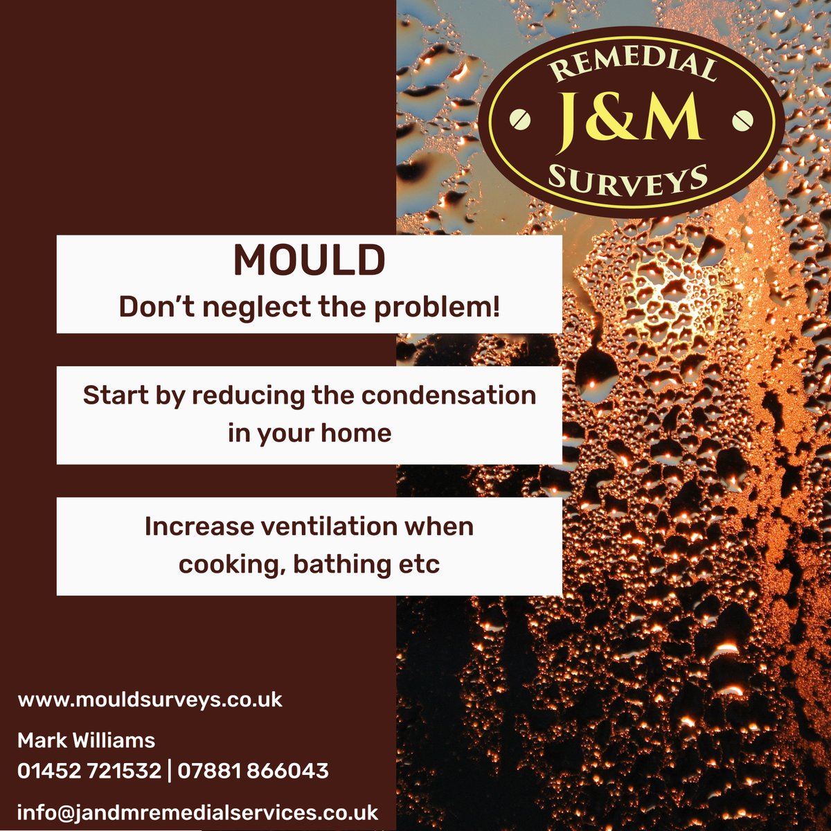 Mould in your rental property? J&amp;M Remedial Surveys are the specialists you need. They offer fast, effective solutions to mould problems, minimizing disruption and maximizing tenant satisfaction.

Find out more here: glos.info/homes-in-glouc…