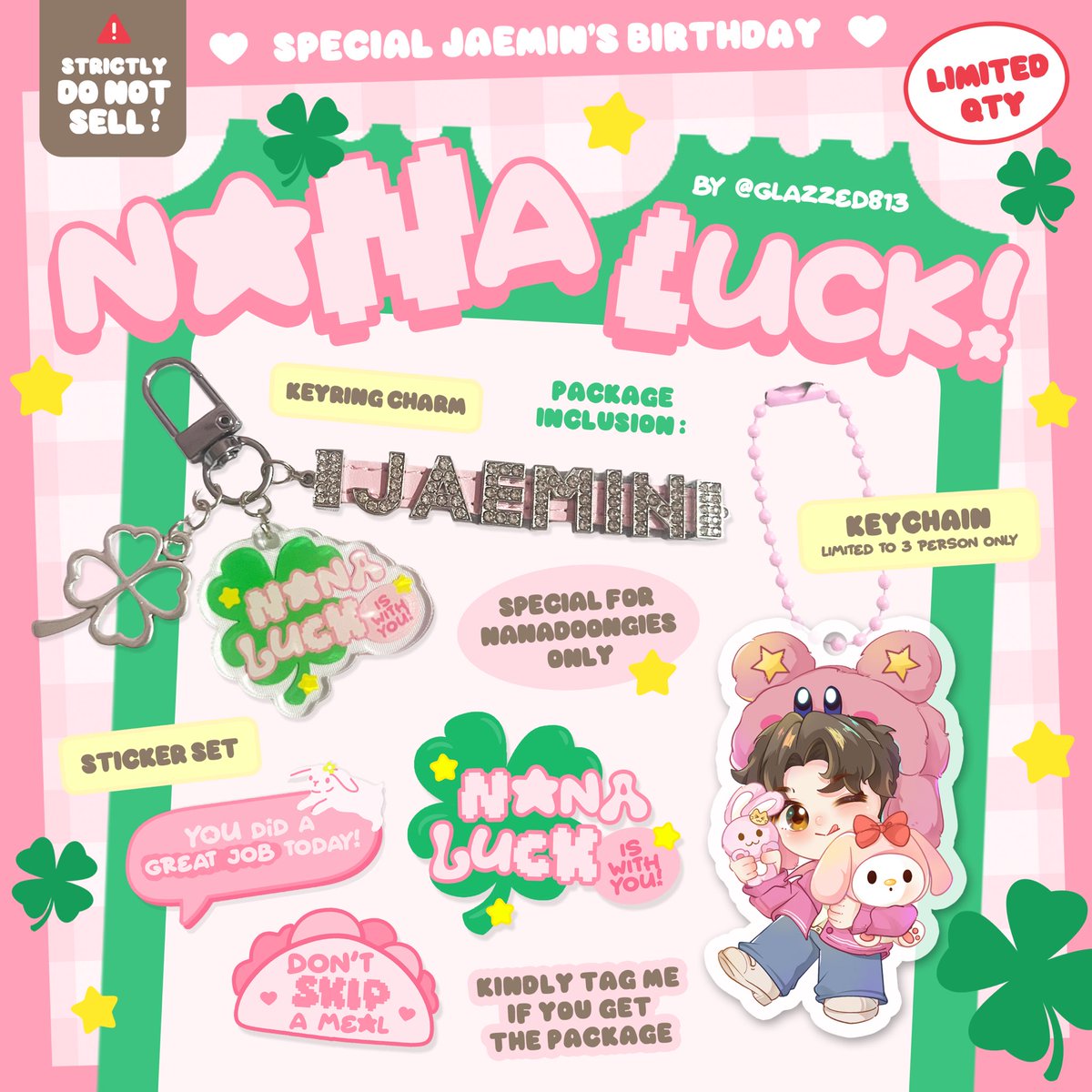 ✨ special freebies for jaemin's birthday by glazzed813 

— 𝒂 𝒄𝒉𝒂𝒓𝒎 𝒕𝒉𝒂𝒕 𝒘𝒂𝒍𝒌𝒔 𝒃𝒆𝒔𝒊𝒅𝒆 𝒚𝒐𝒖, 𝒃𝒓𝒊𝒏𝒈𝒊𝒏𝒈 𝒍𝒐𝒗𝒆, 𝒎𝒂𝒈𝒊𝒄, 𝒂𝒏𝒅 𝒉𝒂𝒑𝒑𝒊𝒏𝒆𝒔𝒔 𝒆𝒗𝒆𝒓𝒚 𝒔𝒕𝒆𝒑 𝒐𝒇 𝒕𝒉𝒆 𝒘𝒂𝒚, 𝒏𝒂𝒏𝒂 𝒍𝒖𝒄𝒌🍀

‼️ strictly for nanadoongies only. 
‼️