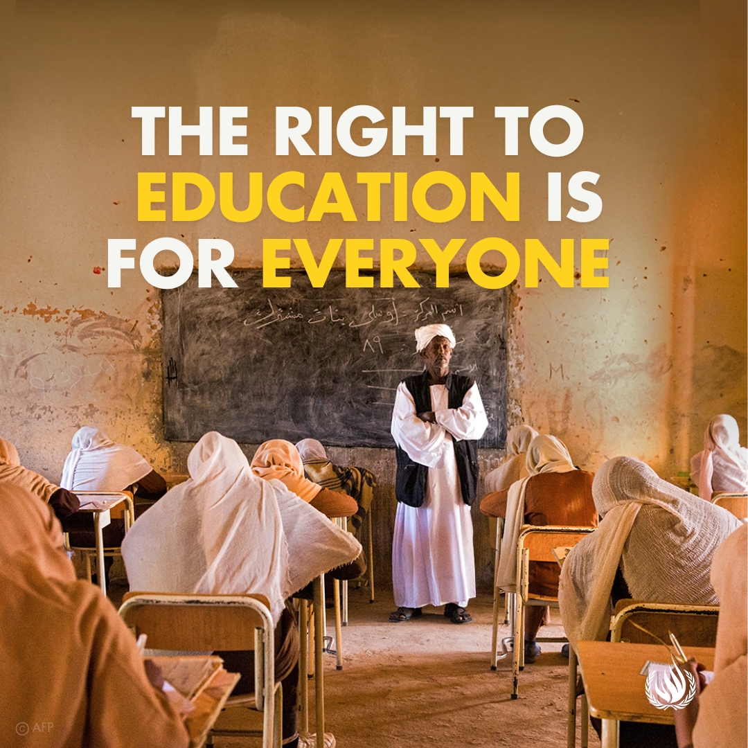 Children in many countries are going back to school after summer holidays, but millions are barred from the classroom by poverty, discrimination, conflict &amp; crisis.

The right to education is for everyone. States need to do all they can to support every child &amp; student to learn.