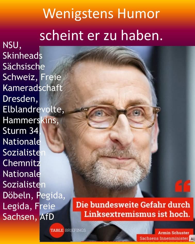 mandy (@mandy_spr) on Twitter photo Weiß <a href="/armin_schuster/">Armin Schuster</a> das es Rechtsextreme sind, denen er da zuschaut. Oder muss man sich um den Zustand des Herrn Sorgen machen, weil angeblich Linksextremismuss sein größtes Problem ist? Wirr! Ist schon wieder Wahlkampf? Bereitet man sich auf die Zusammenarbeit mit AfD vor? Weiß <a href="/armin_schuster/">Armin Schuster</a> das es Rechtsextreme sind, denen er da zuschaut. Oder muss man sich um den Zustand des Herrn Sorgen machen, weil angeblich Linksextremismuss sein größtes Problem ist? Wirr! Ist schon wieder Wahlkampf? Bereitet man sich auf die Zusammenarbeit mit AfD vor?