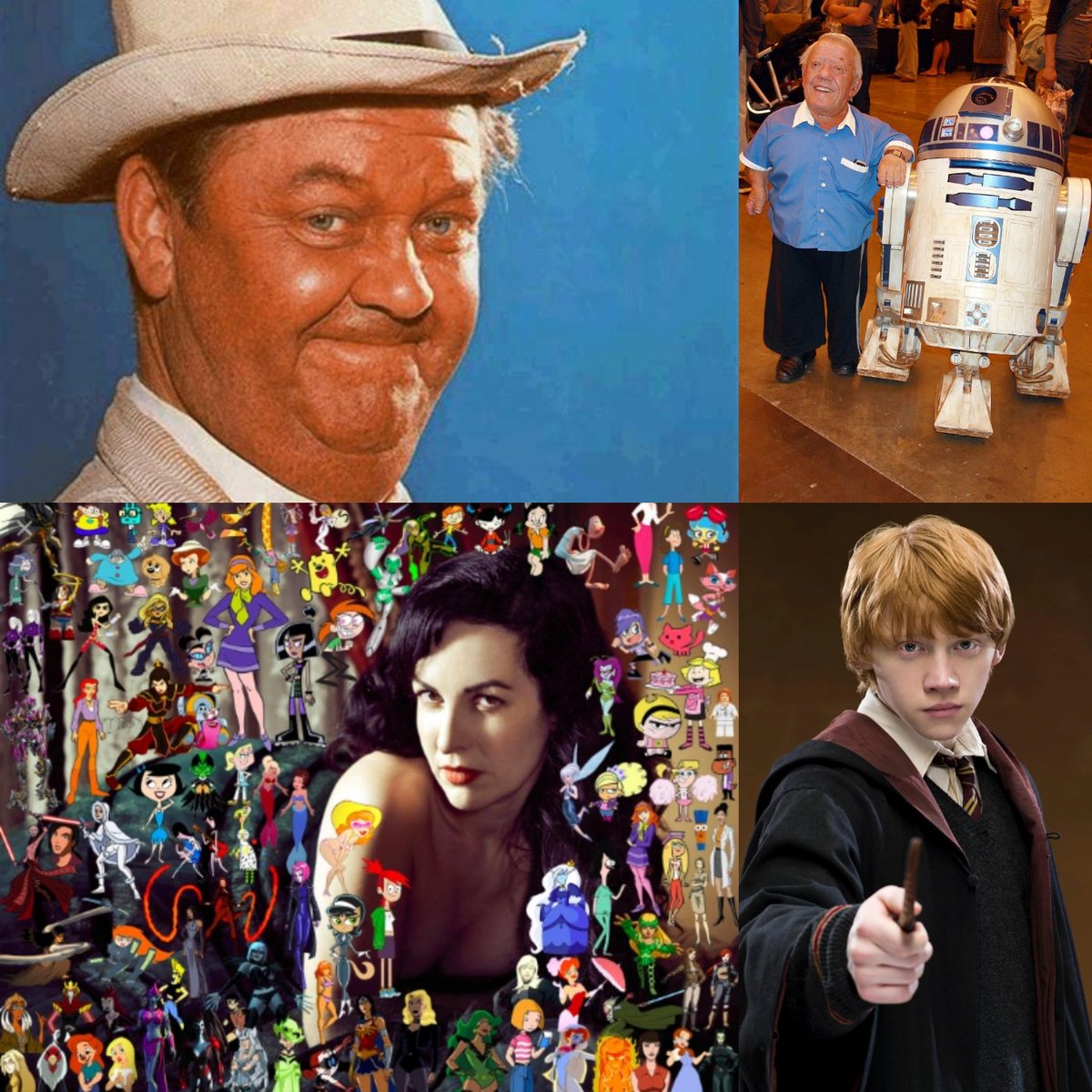 ArenStenslie's tweet photo. Today's also the #119thheavenlybirthday of #actor #HalSmith, #91stheavenlybirthday of actor #KennyBaker, #52ndbirthday of #voiceactress #GreyDeLisle, and #37thbirthday of actor @RupertGrint.
#R2D2 #StarWars #DaphneBlake #Vicky #EmilyElizabeth #Mandy #Betsy #RonWreasley https://t.co/N789ySZmwJ